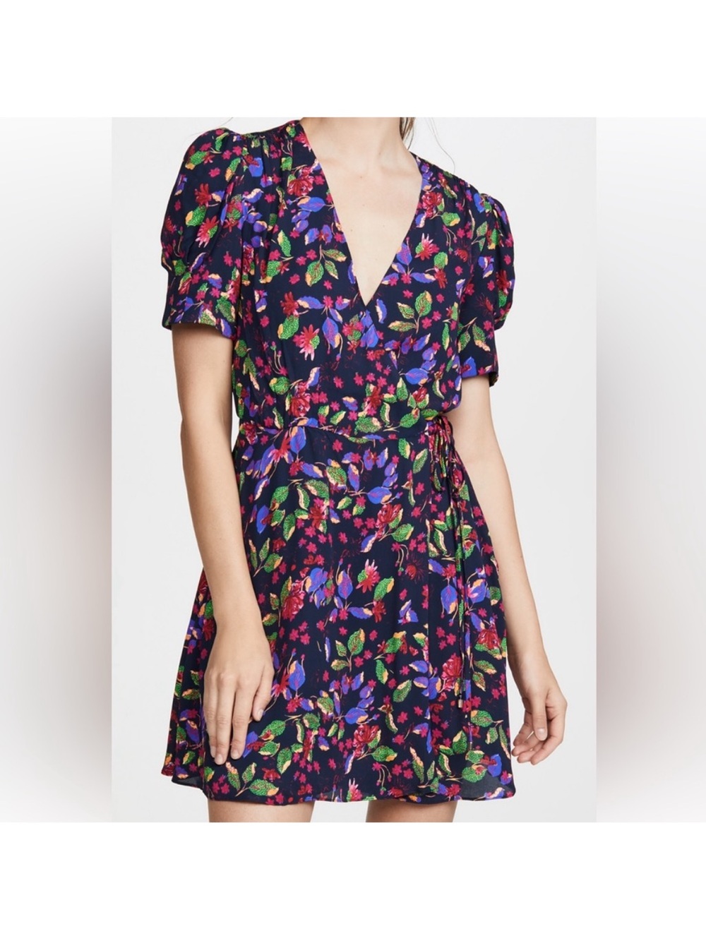 MY26 Saloni Lea Wrap Floral Dress